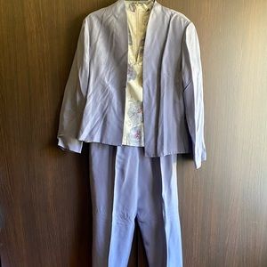 Adrianna Papell Silk 3-Piece Suit